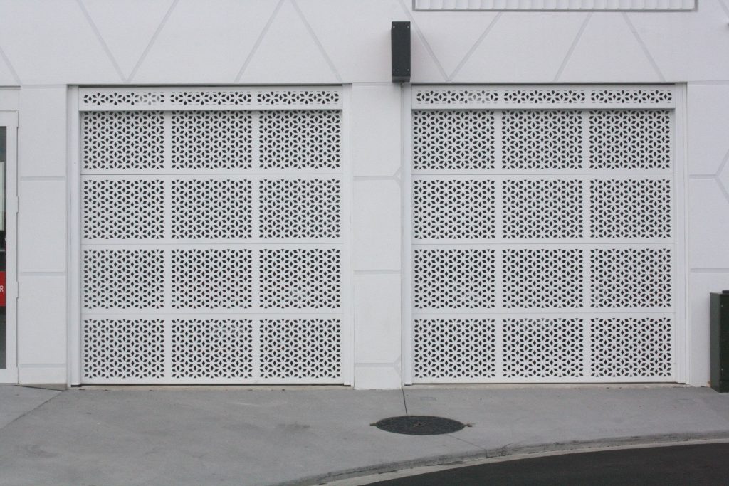 Custom Aluminium Lasercut Garage Door