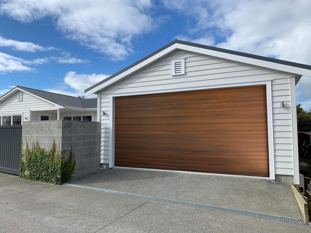 Timber Look Aluminium Garage Door