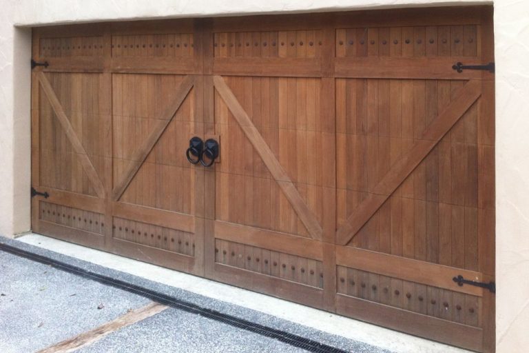 Barn Style Cedar Garage Door