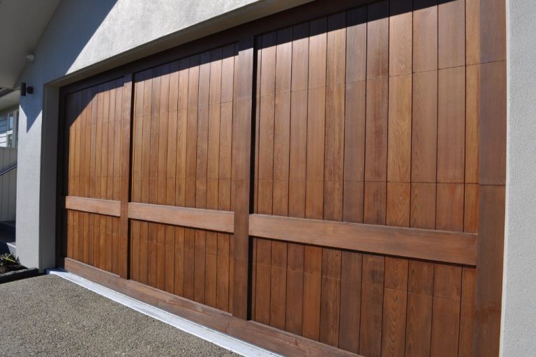 Custom Batten Cedar Garage Door