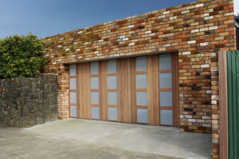 Custom Window Cedar Garage Door