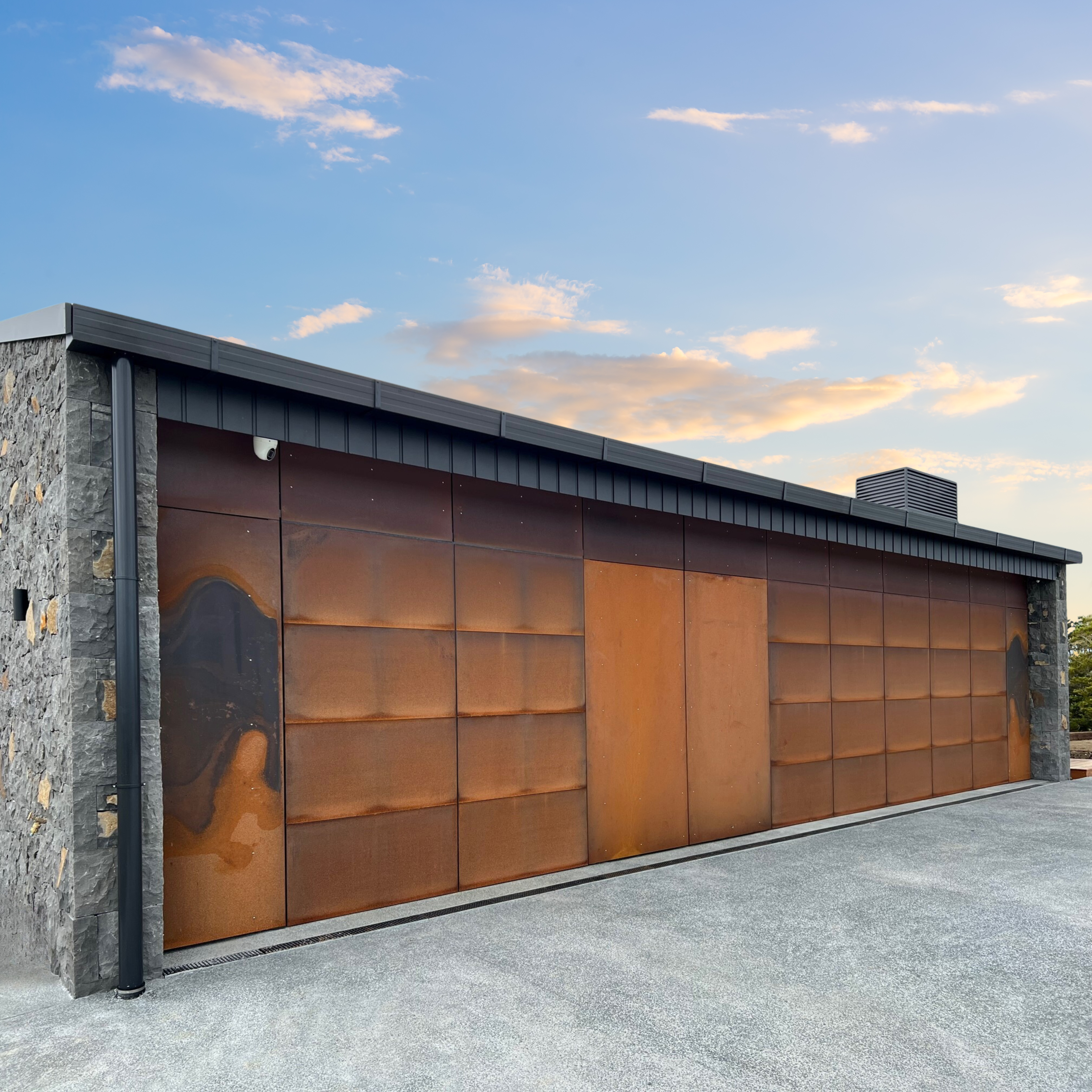 Colour Steel Sectional Garage Door New Zealand