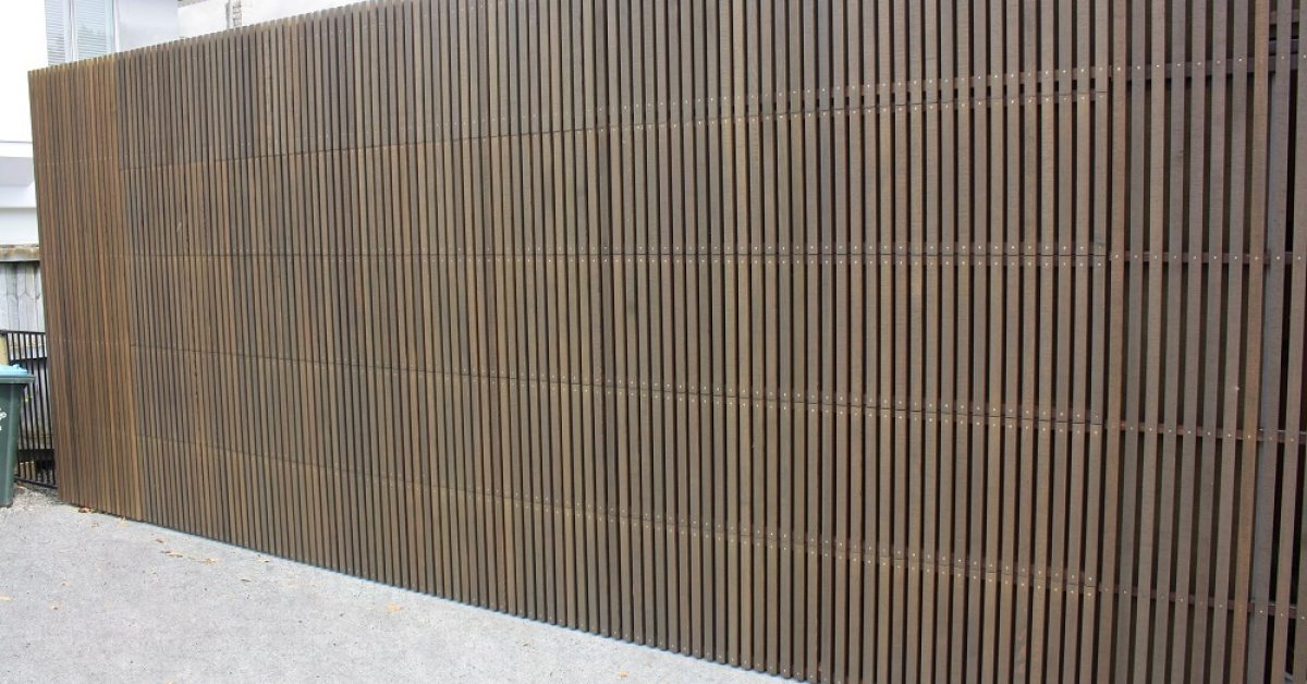 Flushmount Vertical Timber Garage Door